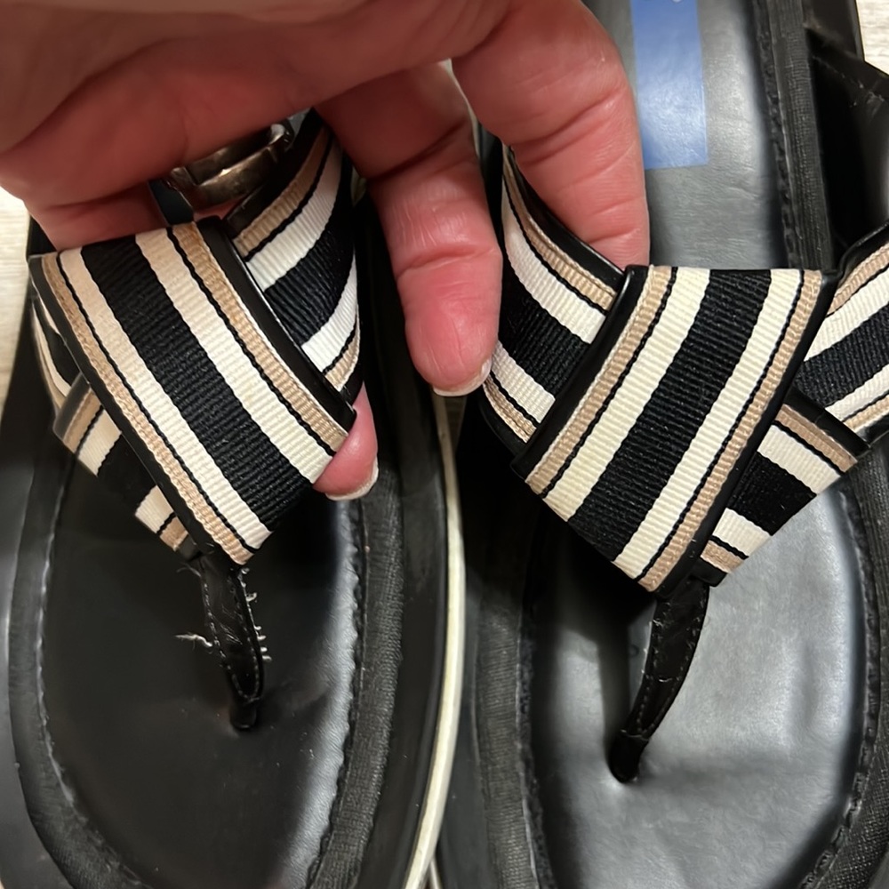 Keds Striped Ribbon Sandals-Size 7M - Picture 9 of 9